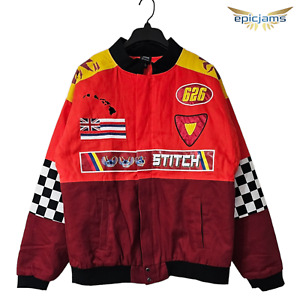 Disney Lilo & Stitch The Red One Racing Jacket Size Medium New