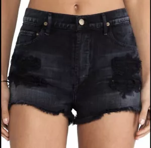 Citizens of Humanity High Waist Chloe Cut off Heavily Distressed Shorts Sz 26 - Picture 1 of 12