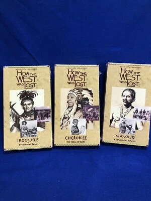 How The West Was Lost (1995, VHS) Brand New Sealed Iroquois Cherokee Navajo Time - Image 1 of 4