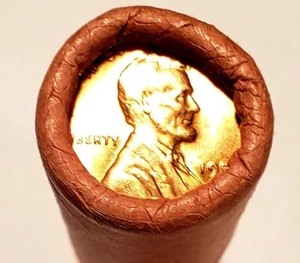 1955 D Lincoln Wheat Cent Roll BU/GEM OBW 50 Cents - Picture 1 of 5