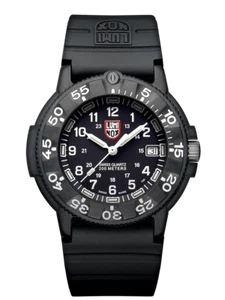 Luminox Navy Seal XS.3001.F Carbonox Black White 43mm Rubber 200M Men's Watch - Picture 1 of 3