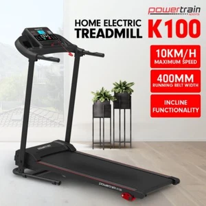 Powertrain K100 Electric Treadmill Foldable Home Gym Cardio - Picture 1 of 10
