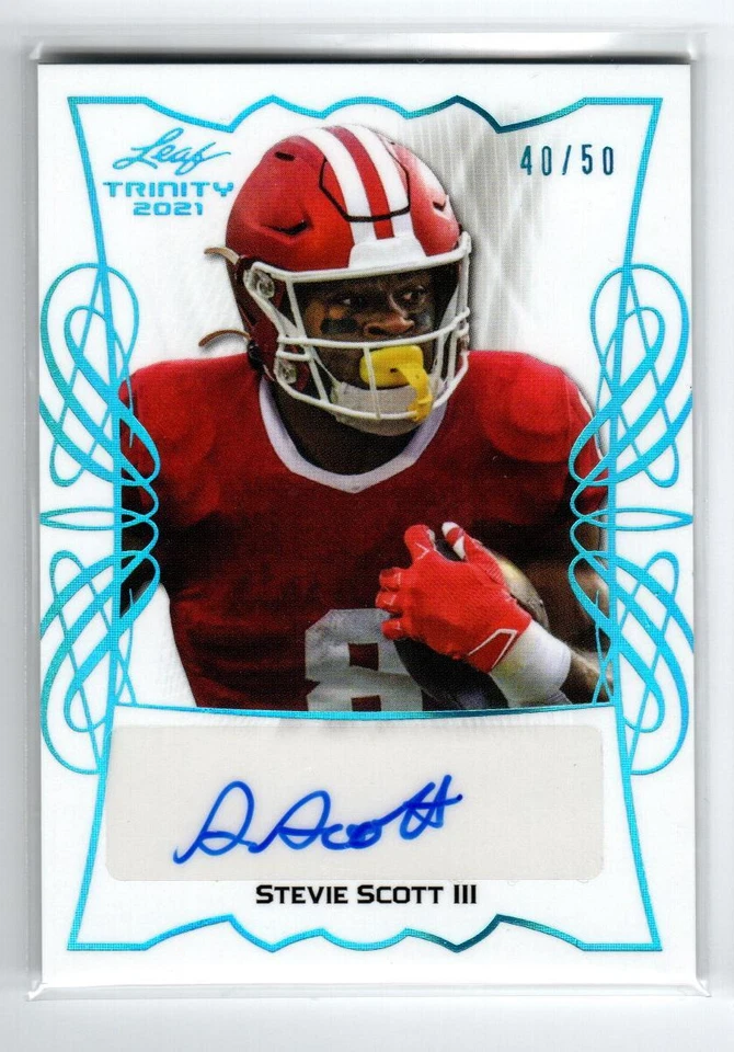 2021 Leaf Trinity Portrait AUTO Platinum Spectrum #TPASS3 Stevie Scott III /50 - Image 1 of 1