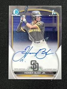 2023 Bowman DRAFT CHROME HOMER BUSH JR. AUTO PADRES CDA-HB - Picture 1 of 2