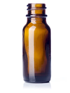 576 Pcs Empty AMBER 1/2 oz 15ml Boston Round Glass Bottle WITHOUT Caps - Picture 1 of 2