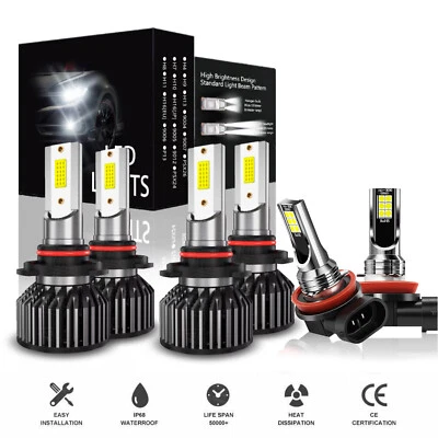 Kit de bombillas antiniebla de haz alto bajo LED para Toyota Matrix Wagon 2009-2014 Foto 1 de 4