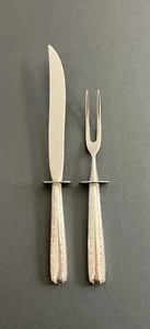 Gorham Kamelie Tranchiermesser Gabel Set rostfreie Klinge Sterling Griffe 1940er - Bild 1 von 7