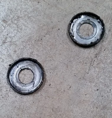 Yamaha DT360 1972 basculante brazo oscilante cubierta tapas antipolvo DT 360 bujes Foto 1 de 2