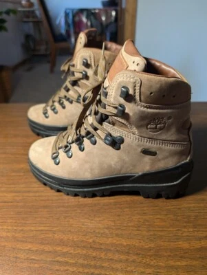 Timberland World Hiker 68315 Beige Gamuza Botas de Senderismo con Cordones para Mujer Talla 5.5US Foto 1 de 4