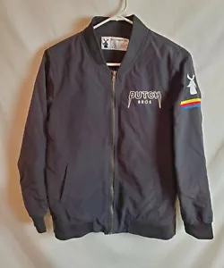 Bomber Dutch Bros Coffee full zip nero taglia small logo ricamato - Foto 1 di 6