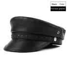 Leather Hat Motorcycle Cap Beret Flat-Top Cap Newsboy Cap Harley Hat