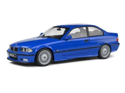 1996 宝马 E36 Coupe M3 – 蓝色压铸 1: 18 比例模型 - Solido S1803912 — 第 1/2 张图片
