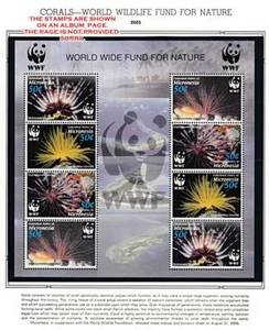 MICRONESIA 2006 WWF- MARINE LIFE + M/S MNH ANIMALS - Picture 1 of 2