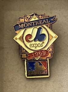 Montreal Expos Pin MLB Baseball 125th Anniversary Rare Vintage w/ Card - Picture 1 of 5