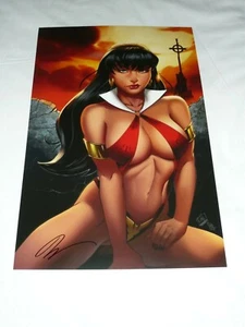 2021 ECCC Vampirella Kunstdruck #2 signiert von Ryan Kincaid 11x17 - Bild 1 von 1