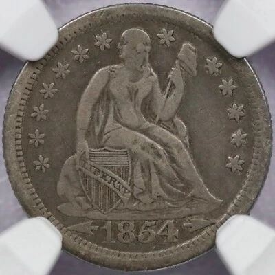 1854-O Arrows 10c Seated Liberty Dime - NGC VF 20 - Image 1 of 4