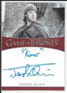 Rittenhouse Game of Thrones Complete Vol 2 Inscription Auto Joseph Quinn Koner - Picture 1 of 1