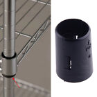 74pcs Post Wire Shelf Clips Wire Shelving Shelf Lock Clips Split Sleeves Black