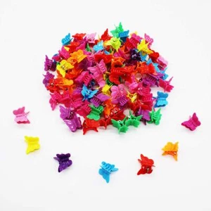 Butterfly Hair Clips, Assorted,Yellow,Random Color,Blue,Green,Pink,Red,Purple - Picture 1 of 5