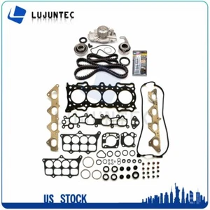 For 90-95 Honda Accord Prelude 2.2L Timing Belt Water Pump Kit Head Gasket Set - Picture 1 of 10