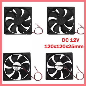 Ventilador de 12V 120mm Estuche de refrigeración para computadora 12025 120x120x25mm CC PC PC Impresora 3D 2 pines - Imagen 1 de 6