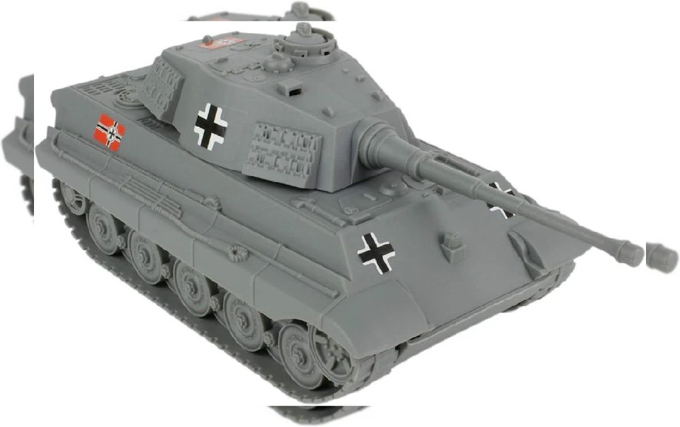 BMC WWII Gray German King Tiger Toy Tank 1 32 Scale for 54mm Army Men Soldier