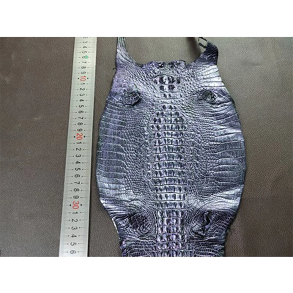 Piel de cocodrilo de cocodrilo real piel exótica piel suave hágalo usted mismo artesanía multicolor Foto 1 de 4