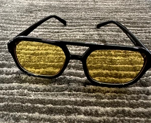Yellow Sunglasses Day Night Vision Glasses Driving Polarized Black Anti-Glare - Picture 1 of 8