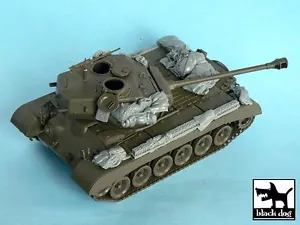 Cane nero 1/48 M26 Pershing accessori serbatoio medio statunitensi (per Tamiya 32537) T48044 - Foto 1 di 1