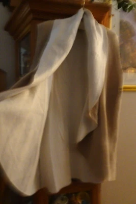 Женский жилет CATO с открытой драпировкой спереди размер XL хаки/бежевый/коричневый белый внутри бесшовный - Изображение 1 из 4