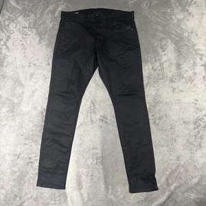 G-Star Raw Revend Skinny gewachst Denim Jeans Herren 33 x 32 schwarz gebraucht, in einwandfreiem Zustand - Bild 1 von 10