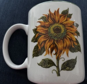 Vintage Tabletops Unlimited Botanical Garden Sunflower Coffee Mug - Picture 1 of 5