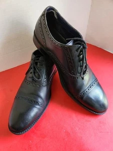 Cole Haan Shoes Mens 11 M Black Leather Modern Classics Wingtip Oxfords Business - Picture 1 of 17