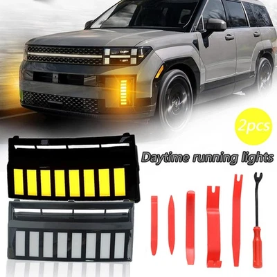 LED Turn Signal Fog Running Light DaytimeFor Hyundai With Tool Led Santa FE - Image 1 of 4