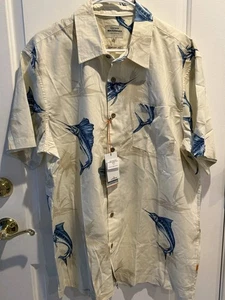 Quicksilver Para Hombre Waterman Ajuste Cómodo Botón Pez Vela Playa Resortwear Para Hombre XL - Imagen 1 de 9