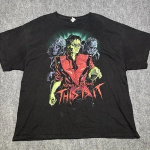 Vintage Micheal Jackson “This Is It” 2009 Tour Band T Shirt Men’s XXL 2XL Black - Picture 1 of 9