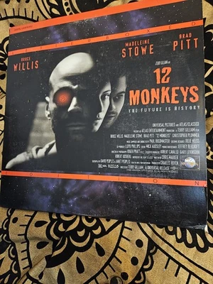 🕰️ 12 Monkeys (LaserDisc, 1996) — Bruce Willis, Brad Pitt — Tested & Works —  Foto 1 de 4