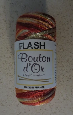 BOUTON d'OR FLASH Viscosa Poliamida Nylon Cinta Tejer Hilo Sorbete Foto 1 de 3