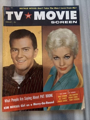 TV Movie Screen February Unknown Year Natalie Wood & Pat Boone Foto 1 de 2