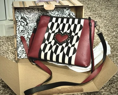 Bolso de Hombro BRIGHTON Fashionista “Reina de Corazones” – Edición Limitada – ¡HERMOSO! Foto 1 de 4