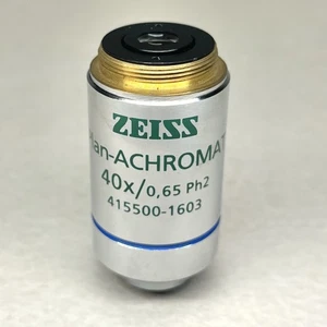 Zeiss 415500-1603 Obiettivo Primo Plan-Achromat 40x/0,65 Ph2 Infinity/0,17 - Foto 1 di 5