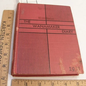 VINTAGE 1931 HANDWRITTEN WANAMAKER DIARY JACOB SMITH PALISADES NY DEPRESSION ERA - Picture 1 of 24