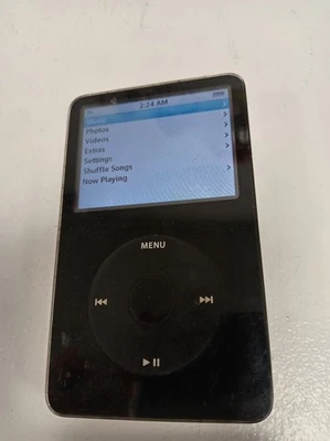 Apple iPod Classic 5th Gen 60GB Black Model A1136 Tested Working - Image 1 of 4