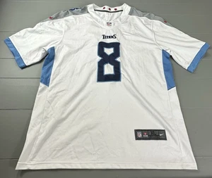 Marcus Mariota #8 Tennessee Titans Nike On Field maglia bianca uomo taglia XL - Foto 1 di 15