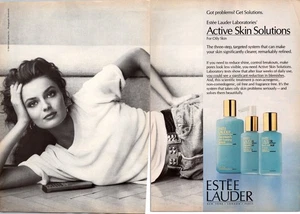 1980s • ESTEE LAUDER • 2 page print ad • 1989 Fashion Style ADS.24 - Picture 1 of 2