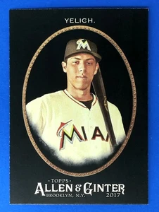 2017 Topps Allen & Ginter X Christian Yelich #282 BASEBALL CARD Miami Marlins - Picture 1 of 2