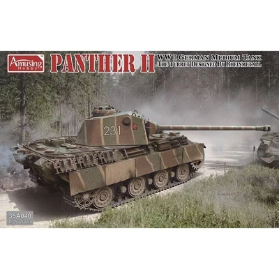 Modellino Carro Panther II Rheinmetall Torretta Amusing Hobby 35a040 1:3 5 C - Immagine 1 di 4