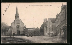 CPA St-Doulchard, Place de l´Eglise - Picture 1 of 2