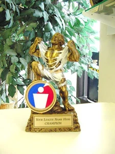 BEER PONG TROPHY AWARD BEERPONG FREE LETTERING 6.75" TALL # - Picture 1 of 2