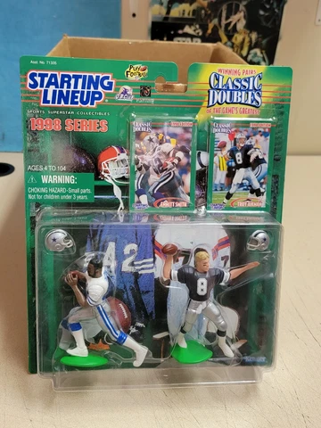 EMMITT SMITH TROY AIKMAN DALLAS COWBOYS STARTING LINE-UP CLASSIC DOUBLE 1998 Cover
